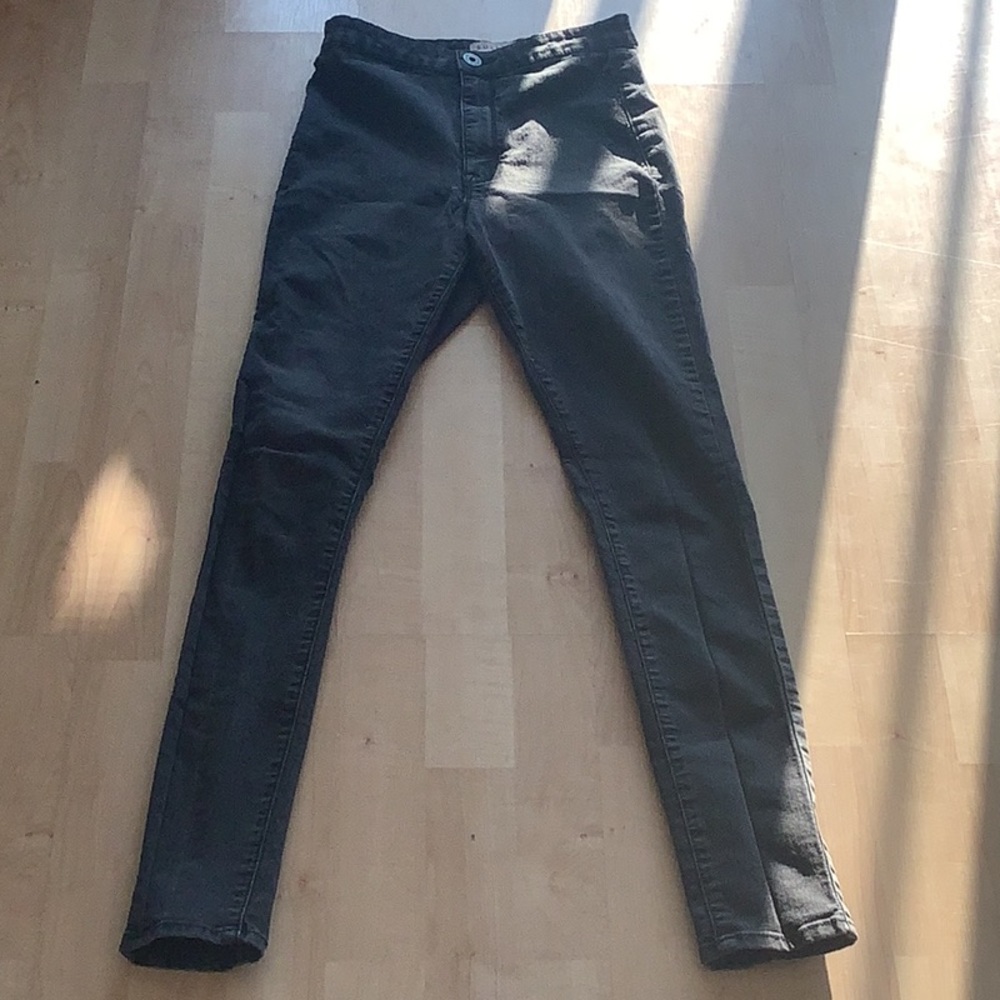 Bullhead size 3 black high rise stretch skinny jeans